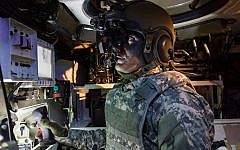 Elbit's IronVision imaging system allows tank and vehicle commanders to view their surroundings from inside the vehicle. (Courtesy)