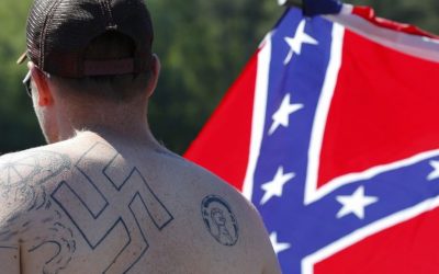 Illustrative: In this Saturday, April 27, 2016 photo, supporters of the Confederate flag participate in a rally at Stone Mountain Park in Stone Mountain, Georgia. (AP Photo/John Bazemore)