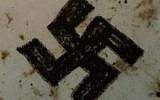 Graffiti found in a children’s playground Stamford Hill, London (Courtesy of Shomrim)