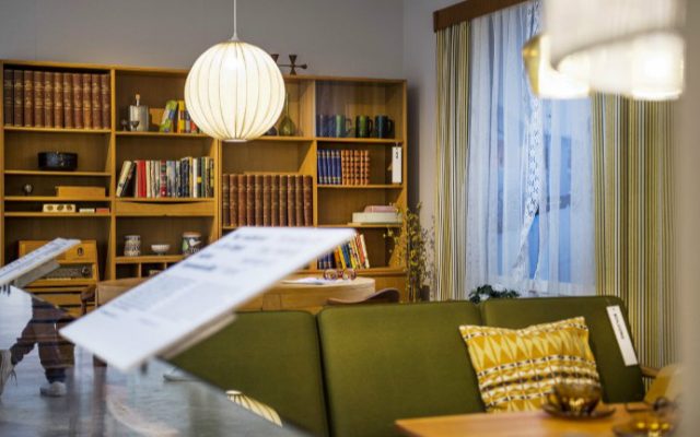 A living room interior is pictured at the Ikea Museum in Almhult, Sweden, on June 14, 2016. (Emil Langvad/TT News Agency/AFP)