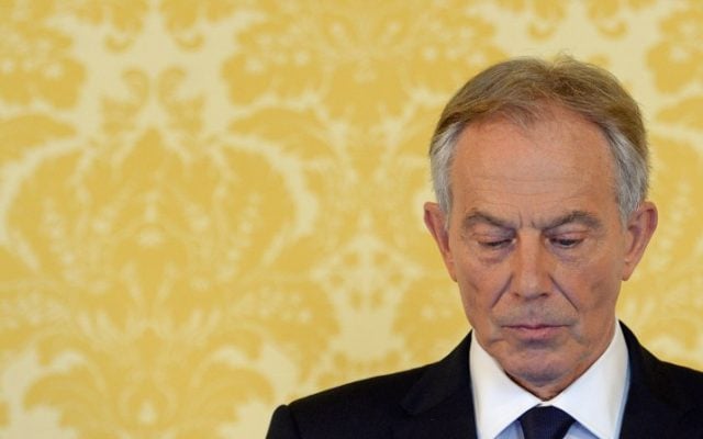 Former Prime Minister Tony Blair speaks during a news conference in London on July 6, 2016, following the outcome of the Iraq Inquiry report.
(AFP PHOTO/POOL/STEFAN ROUSSEAU) Former Prime Minister Tony Blair speaks during a news conference in London on July 6, 2016, following the outcome of the Iraq Inquiry report.
(AFP PHOTO/POOL/STEFAN ROUSSEAU)