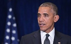 US President Barack Obama speaks on the shooting in Dallas, Texas, on the sidelines of the NATO Summit at a hotel in Warsaw, Poland, on July 8, 2016. (AFP/Mandel Ngan)