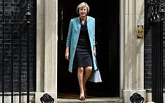 British Home Secretary Theresa May walks out of 10 Downing Street  in central London after a cabinet meeting on June 27, 2016. (Leon Neal/AFP)
