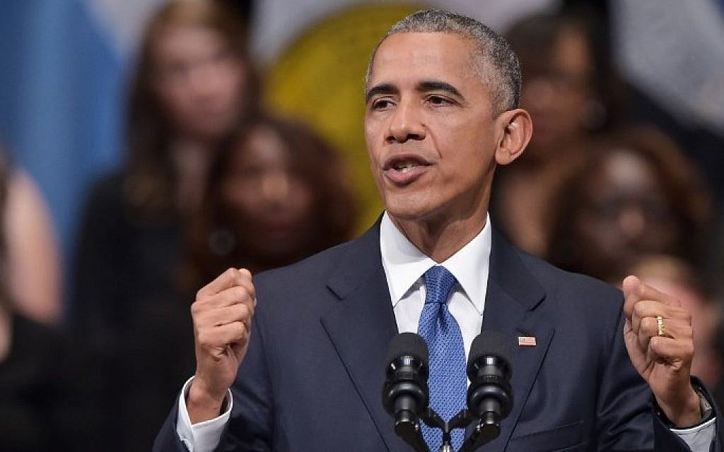 US President Barack Obama speaks during an interfaith memorial service for victims of the Dallas police shooting at the Morton H. Meyerson Symphony Center on July 12, 2016 in Dallas, Texas. AFP / Mandel NGAN)