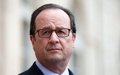 French President Francois Hollande at the Elysee Palace, in Paris, on July 22, 2016. (AFP/Pool/Thibault Camus)