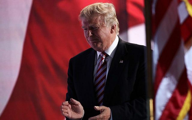 Republican presidential candidate Donald Trump claps after vice presidential candidate Mike Pence delivers his speech on the third day of the Republican National Convention on July 20, 2016 in Cleveland, Ohio. (Win McNamee/Getty Images/AFP) Republican presidential candidate Donald Trump claps after vice presidential candidate Mike Pence delivers his speech on the third day of the Republican National Convention on July 20, 2016 in Cleveland, Ohio. (Win McNamee/Getty Images/AFP)