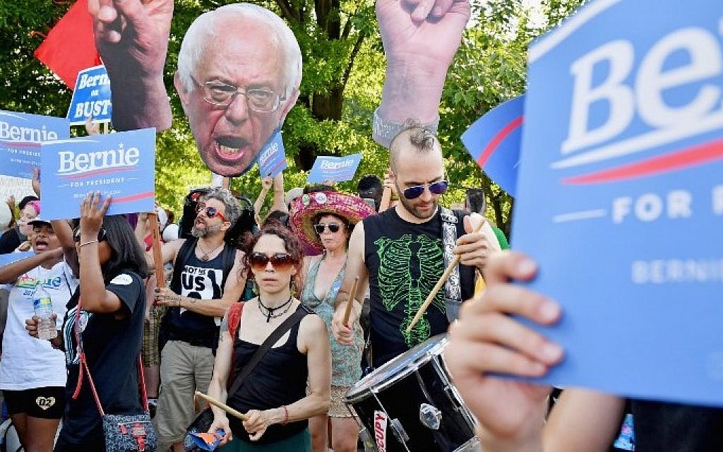 Bernie Sanders supporters gather at FDR park on the second day of the Democratic National Convention (DNC) on July 26, 2016 in Philadelphia, Pennsylvania. Jeff J Mitchell/Getty Images/AFP) Bernie Sanders supporters gather at FDR park on the second day of the Democratic National Convention (DNC) on July 26, 2016 in Philadelphia, Pennsylvania. Jeff J Mitchell/Getty Images/AFP)