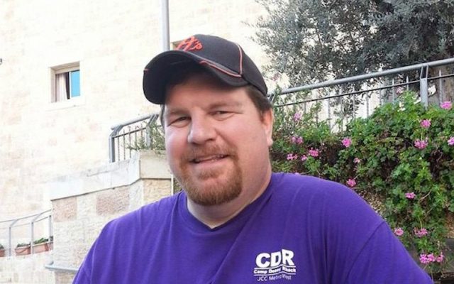 Josh Allen, wearing a shirt from the Jewish day camp where he worked, in Israel, November 2014. (Facebook/JTA) Josh Allen, wearing a shirt from the Jewish day camp where he worked, in Israel, November 2014. (Facebook/JTA)