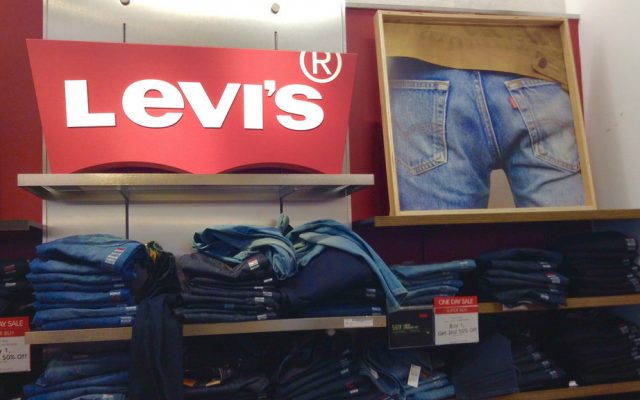 A Levi's jeans display. (Flickr/Mike Mozart/CC BY 2.0) A Levi's jeans display. (Flickr/Mike Mozart/CC BY 2.0)