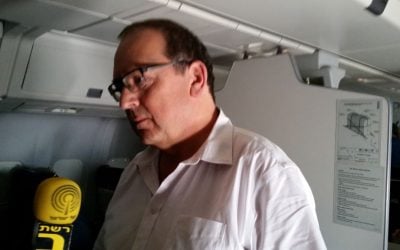 Ofer Bloch, whose grandmother Dora was murdered in a Ugandan hospital after the Entebbe rescue (Raphael Ahren / Times of Israel) Ofer Bloch, whose grandmother Dora was murdered in a Ugandan hospital after the Entebbe rescue (Raphael Ahren / Times of Israel)