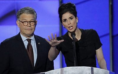 Sarah Silverman speaks during the first day of the Democratic National Convention in Philadelphia , Monday, July 25, 2016. (AP Photo/J. Scott Applewhite) Sarah Silverman speaks during the first day of the Democratic National Convention in Philadelphia , Monday, July 25, 2016. (AP Photo/J. Scott Applewhite)