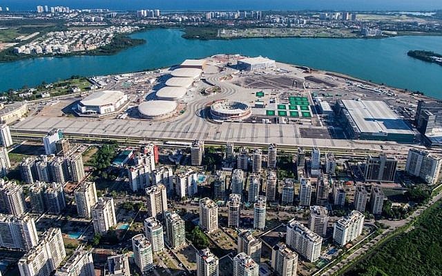 An aerial view of the Rio 2016 Olympic Park (Courtesy of Rio 2016)
