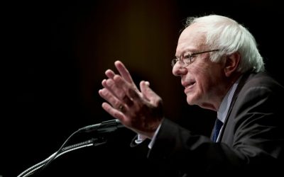 In this photo taken June 24, 2016, Democratic presidential candidate Sen. Bernie Sanders, I-Vermont. speaks in Albany, New York. (AP Photo/Mike Groll)