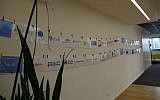 Citi's office in Tel Aviv with names of fintech accelerator companies (Courtesy Sivan Farag)