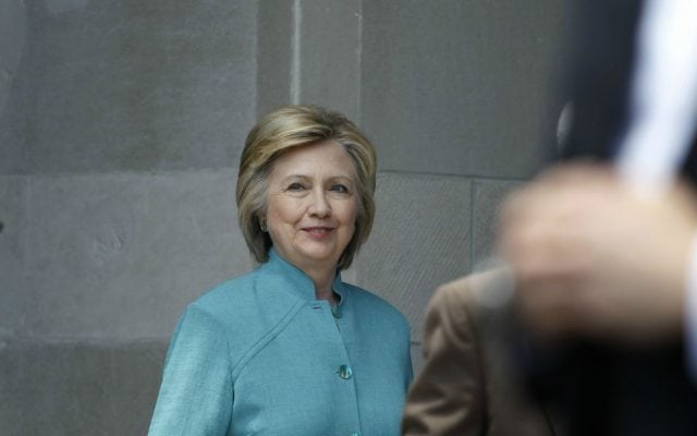 Democratic presidential candidate Hillary Clinton arrives to speak on the Boardwalk in Atlantic City, New Jersey, Wednesday, July 6, 2016. (AP Photo/Mel Evans)