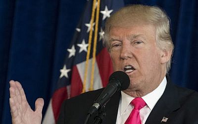 Republican presidential candidate Donald Trump speaks during a news conference in Doral, Florida, July 27, 2016. (AP/Evan Vucci)