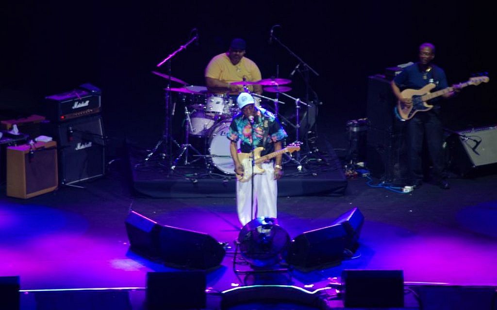 Buddy Guy opened the third Tel Aviv Blues Festival on Wednesday, July 13, 2016 at the Caesarea Amphitheater. (Miriam Nahum/Times of Israel) Buddy Guy opened the third Tel Aviv Blues Festival on Wednesday, July 13, 2016 at the Caesarea Amphitheater. (Miriam Nahum/Times of Israel)