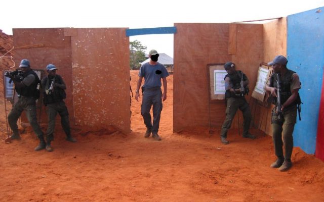 An Israel Defense Forces commander identified as "G" leads counter-terrorism training in Africa. (Flash90)