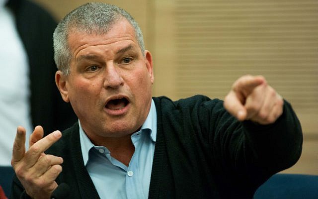 Zionist Camp MK Mickey Rosenthal attends an Education, Culture and Sports committee meeting in the Knesset on December 22, 2015. (Yonatan Sindel/Flash90)