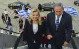Prime Minister Benjamin Netanyahu and his wife, Sara, board their airplane to Africa for an official state visit in the continent on July 4, 2016 (Kobi Gideon / GPO)