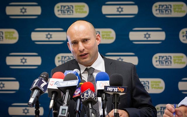 Jewish Home party leader Naftali Bennett. (Miriam Alster/FLASH90)