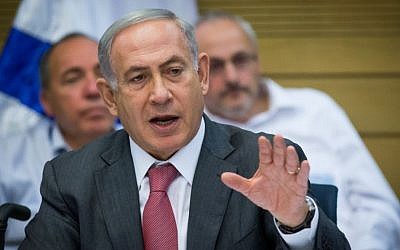 Prime Minister Benjamin Netanyahu in the Knesset on July 25, 2016. (Yonatan Sindel/Flash90)