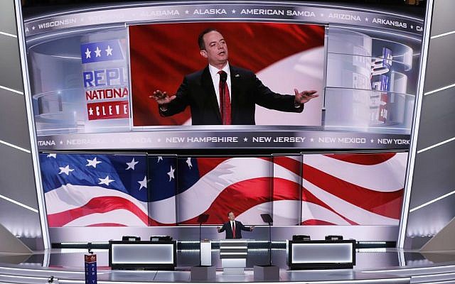 Rein Priebus, Chairman of the Republican National Committee, announces the rules of the convention during the opening day of the Republican National Convention in Cleveland, Monday, July 18, 2016. (AP Photo/J. Scott Applewhite) Rein Priebus, Chairman of the Republican National Committee, announces the rules of the convention during the opening day of the Republican National Convention in Cleveland, Monday, July 18, 2016. (AP Photo/J. Scott Applewhite)