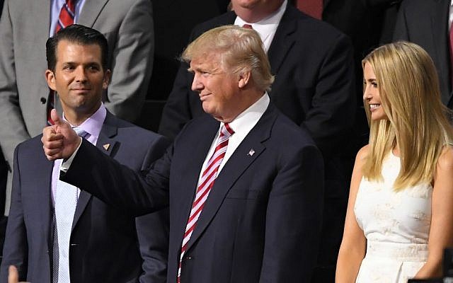 Republican Presidential Candidate Donald Trump, flashes a thumbs up as he arrives for son Eric Trump's speech during the third day of the Republican National Convention in Cleveland, Wednesday, July 20, 2016. (AP Photo/Mark J. Terrill) Republican Presidential Candidate Donald Trump, flashes a thumbs up as he arrives for son Eric Trump's speech during the third day of the Republican National Convention in Cleveland, Wednesday, July 20, 2016. (AP Photo/Mark J. Terrill)