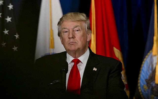 Republican presidential candidate Donald Trump gazes at the audience following a standing ovation during his speech at Westin Town Center in Virginia Beach, Virginia, on Monday, July 11, 2016. (Kristen Zeis/The Virginian-Pilot via AP) Republican presidential candidate Donald Trump gazes at the audience following a standing ovation during his speech at Westin Town Center in Virginia Beach, Virginia, on Monday, July 11, 2016. (Kristen Zeis/The Virginian-Pilot via AP)