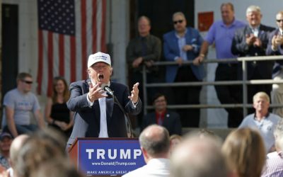 Republican presidential candidate Donald Trump speaks at a town hall-style campaign event at the former Osram Sylvania light bulb factory, Thursday, June 30, 2016, in Manchester, New Hampshire. (AP Photo/Robert F. Bukaty)