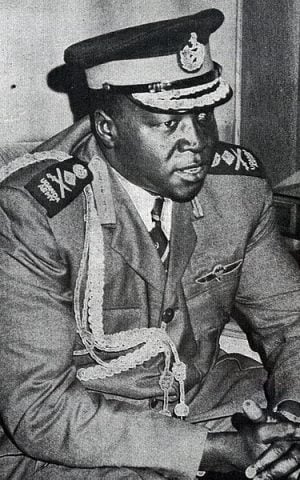 Ugandan president Idi Amin, in 1973. (Wikimedia Commons)