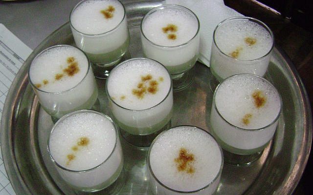 Pisco, an unaged Peruvian brandy distilled from grapes (Wikimedia Commons via JTA)