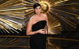 Actress Sarah Silverman, during the 88th Annual Academy Awards at the Dolby Theatre on February 28, 2016, in Hollywood, California.  (Kevin Winter/Getty Images via JTA)