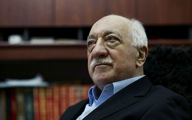 In this March 15, 2014 file photo, Turkish Muslim cleric Fethullah Gulen sits in his residence in Saylorsburg, Pennsylvania. (AP Photo/Selahattin Sevi, File)