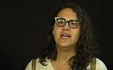 Tair Kaminer, a 19-year-old Israeli woman who spent more than five months in military prison for refusing to enlist, after her release on July 18, 2016. (screen capture: Ynet)