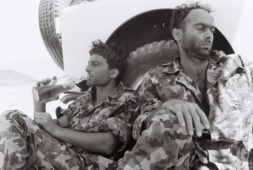 Salim Daw and Suhel Haddad, the lead actors in 'Avanti Popolo,' produced by Micha Shagrir (Courtesy Shagrir Collection)