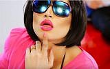 Pakistani model Qandeel Baloch in a music video (YouTube screenshot)