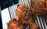 Zaatar Fried Chicken with Spicy Thyme Honey (Chaya Rappoport/via JTA)