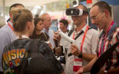 Participants at the DLD Tel Aviv Digital Conference in Tel Aviv, Israel's largest international Hi-tech gathering, September 8, 2015. (Miriam Alster/FLASH90)