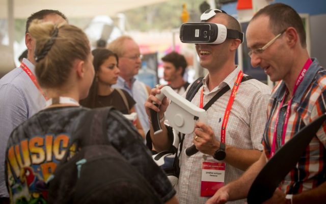 Participants at the DLD Tel Aviv Digital Conference in Tel Aviv, Israel's largest international Hi-tech gathering, September 8, 2015. (Miriam Alster/FLASH90) Participants at the DLD Tel Aviv Digital Conference in Tel Aviv, Israel's largest international Hi-tech gathering, September 8, 2015. (Miriam Alster/FLASH90)