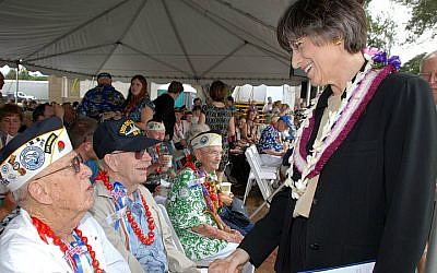 Linda Lingle served two terms as Hawaii's governor from 2002 - 2010, and is Hawaii's most-known Jewish politico. (Wikimedia commons)
