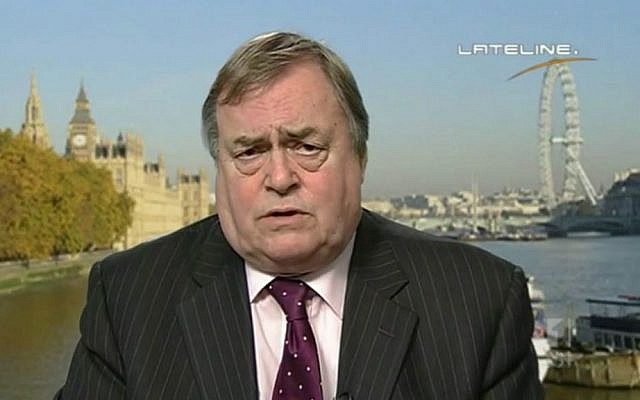Former UK deputy prime minister John Prescott. (YouTube screen capture)