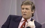 Donald Trump during a 1988 interview with Oprah Winfrey (YouTube screenshot)