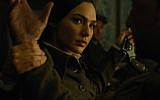 Screen shot of Israeli actress Gal Gadot depicting Wonder Woman in a trailer for Warner Brothers' "Wonder Woman." (YouTube screen capture)