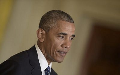 US President Barack Obama speaks during a joint press conference with Singapore Prime Minister Lee Hsien Loong at the White House on August 2, 2016 in Washington, DC. (AFP PHOTO / Brendan Smialowski)