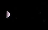 This image obtained from NASA, shows a color view from NASA's Juno spacecraft made from some of the first images taken by JunoCam after the spacecraft entered orbit around Jupiter July 5, 2016. (AFP/NASA/HO)