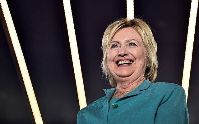 Democratic presidential nominee and former Secretary of State Hillary Clinton smiles before she speaks at the International Brotherhood of Electrical Workers Union Hall on August 4, 2016 in Las Vegas, Nevada. (David Becker/Getty Images/AFP) Democratic presidential nominee and former Secretary of State Hillary Clinton smiles before she speaks at the International Brotherhood of Electrical Workers Union Hall on August 4, 2016 in Las Vegas, Nevada. (David Becker/Getty Images/AFP)