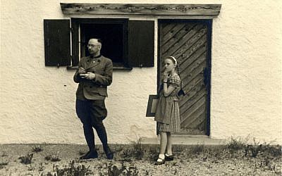 Heinrich Himmler with his daughter Gudrun ca. 1941 (Vanessa Lapa’s 'The Decent One' via JTA)