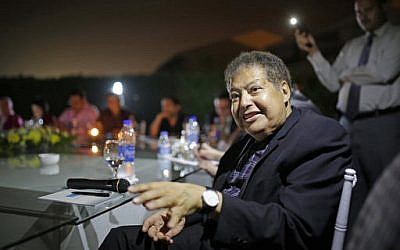 Egyptian-American Nobel chemistry laureate Ahmed Zewail speaks to a group of journalists at his home in Cairo, Egypt on Aug. 14, 2015. (AP Photo/Amr Nabil, File) Egyptian-American Nobel chemistry laureate Ahmed Zewail speaks to a group of journalists at his home in Cairo, Egypt on Aug. 14, 2015. (AP Photo/Amr Nabil, File)