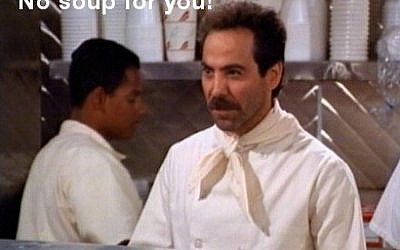The 'Soup Nazi' played by actor Larry Thomas. (flickr/Gary Hess)